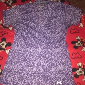 Under Armor Semi-Fitted Heat Gear V Neck Tee